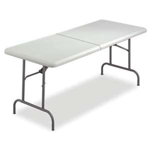 ICEBERG ENTERPRISES IndestrucTables Too Bifold Resin Folding Table, 60w x 30d x 29h, Platinum
