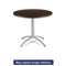 ICEBERG ENTERPRISES Caf‚Works Table, 36 dia x 30h, Walnut/Silver