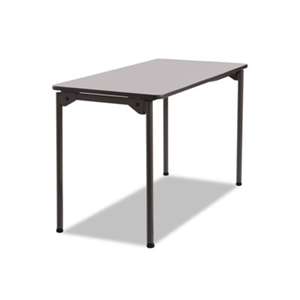 ICEBERG ENTERPRISES Maxx Legroom Rectangular Folding Table, 48w x 24d x 29-1/2h, Gray/Charcoal