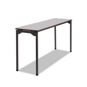 ICEBERG ENTERPRISES Maxx Legroom Rectangular Folding Table, 60w x 18d x 29-1/2h, Gray/Charcoal