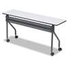 ICEBERG ENTERPRISES OfficeWorks Mobile Training Table, 60w x 18d x 29h, Gray/Charcoal