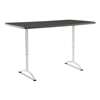 ICEBERG ENTERPRISES ARC Sit-to-Stand Tables, Rectangular Top, 36w x 72d x 30-42h, Graphite/Silver