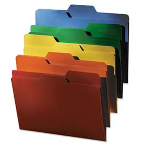 IDEASTREAM CONSUMER PRODUCTS FindIt File Folders, 1/3 Cut, 11 Pt Stock, Letter, Assorted, 80/PK