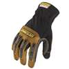 IRONCLAD PERFORMANCE WEAR Ranchworx Leather Gloves, Black/Tan, Large