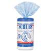 SCRUBS 42230 Hand Cleaner Towels, Cloth, 10 1/2 x 12 1/4, Blue/White, 30/Canister