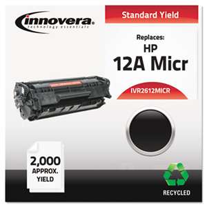 INNOVERA Remanufactured Q2612A(M) (12AM) MICR Toner, Black