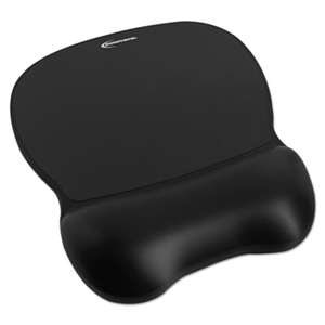 INNOVERA Gel Mouse Pad w/Wrist Rest, Nonskid Base, 8-1/4 x 9-5/8, Black