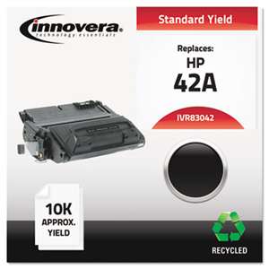 Innovera 83042 Remanufactured Q5942A (42A) Laser Toner, 10000 Yield, Black