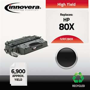 INNOVERA Remanufactured CF280X (80X) High-Yield Toner, Black