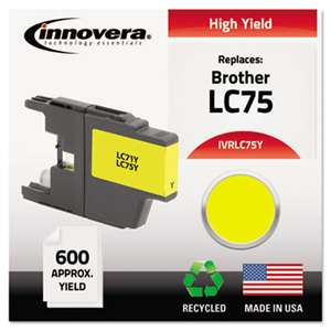 INNOVERA Remanufactured LC75Y High-Yield Ink, Yellow