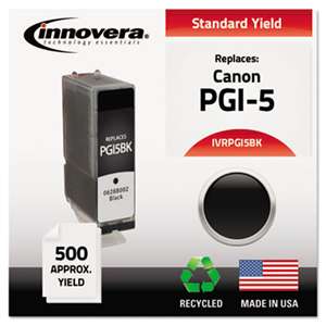 INNOVERA Remanufactured 0628B002 (PGI-5BK) Ink, Black