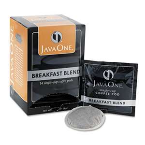 JAVA TRADING CO. Coffee Pods, Breakfast Blend, Single Cup, 14/Box