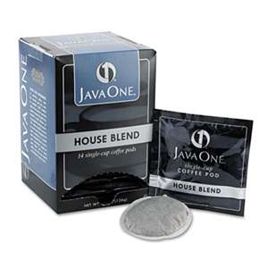 JAVA TRADING CO. Coffee Pods, House Blend, Single Cup, 14/Box