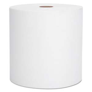 KIMBERLY CLARK Hard Roll Towels, 1.5" Core, 8" x 1000ft, Recycled, White, 6 Rolls/Carton
