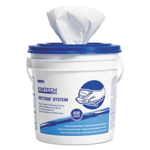 Kimtech* 06471 Wipers for Bleach Disinfectants Sanitizers, 12 x 12 1/2, 90/Roll