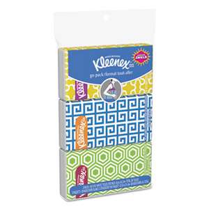 KIMBERLY CLARK Facial Tissue Pocket Packs, 3-Ply, 30 Sheets/Pack, 36 Packs/Carton
