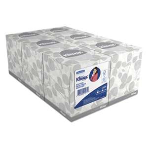 KIMBERLY CLARK White Facial Tissue, 2-Ply, Pop-Up Box, 36/Carton