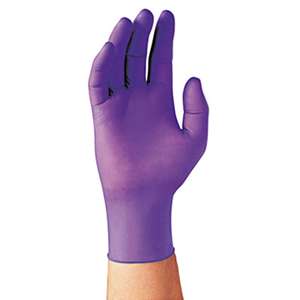 KIMBERLY CLARK PURPLE NITRILE Exam Gloves, Large, Purple, 100/Box