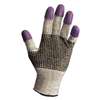 KIMBERLY CLARK G60 Purple Nitrile Gloves, Large/Size 9, Black/White, Pair