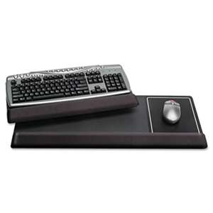 Kelly Computer Supply 52306 Viscoflex Extended Keyboard Wrist Rest, Black