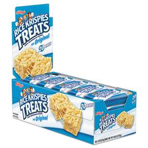 KELLOGG'S Rice Krispies Treats, Original Marshmallow, 1.3oz Snack Pack, 20/Box