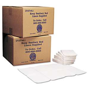 BOBRICK WASHROOM Baby Changing Station Sanitary Bed Liners, White, 500/Carton