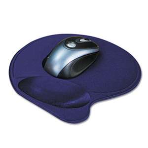 ACCO BRANDS, INC. Wrist Pillow Extra-Cushioned Mouse Pad, Nonskid Base, 8 x 11, Blue