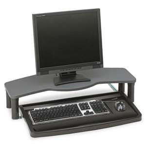 ACCO BRANDS, INC. Comfort Desktop Keyboard Drawer With SmartFit, 26w x 13-1/2d, Black/Gray