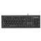 Kensington 64370 Keyboard for Life Slim Spill-Safe Keyboard, 104 Keys, Black