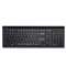 KENSINGTON Slim Type Standard Keyboard, 104 Keys, Black/Silver