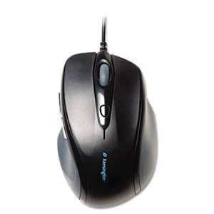 Kensington 72369 Pro Fit Wired Full-Size Mouse, USB, Right, Black