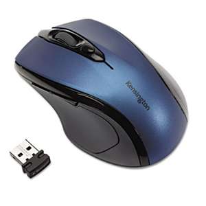 KENSINGTON Pro Fit Mid-Size Wireless Mouse, Right, Windows, Sapphire Blue