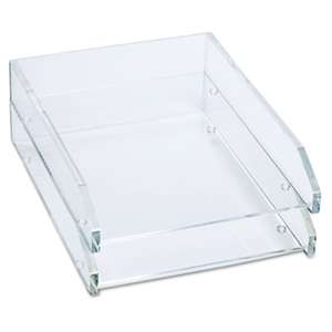 KANTEK INC. Double Letter Tray, Two Tier, Acrylic, Clear