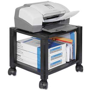KANTEK INC. Mobile Printer Stand, Two-Shelf, 17w x 13-1/4d x 14-1/8h, Black