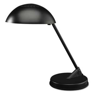 LEDU CORP. Incandescent Desk Lamp with Vented Dome Shade, 18" Reach, Matte Black