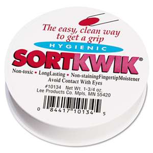 LEE PRODUCTS COMPANY Sortkwik Fingertip Moisteners, 1 3/4 oz, Pink