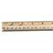 CHARLES LEONARD, INC Economical Beveled Wood Ruler w/Single Metal Edge, 12", Natural, 36/Box