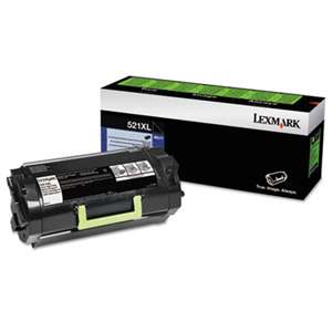 LEXMARK INT'L, INC. 52D1X0L (531XL) Extra High-Yield Toner, 45000 Page-Yield, Black
