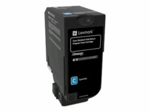 74C1SC0 Return Program Unison Toner, 7,000 Page-Yield, Cyan