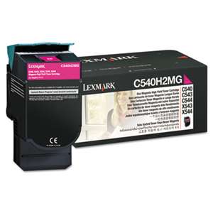 LEXMARK INT'L, INC. C540H2MG High-Yield Toner, 2000 Page-Yield, Magenta