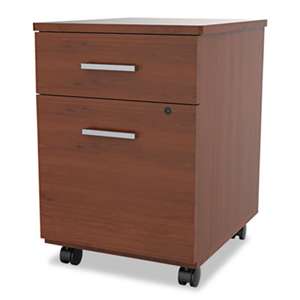 LINEA ITALIA Seven Series Mobile Pedestal File, Box/File Drawer, Cherry