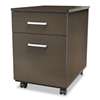 LINEA ITALIA Trento Line Mobile Pedestal File, Box/File Drawer, Mocha