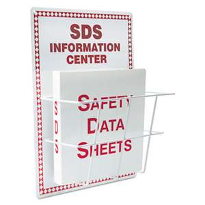 LabelMaster HZRS407 SDS Information Center, 15 x 20, White/Red