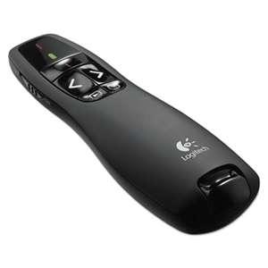 LOGITECH, INC. Wireless Presenter w/Laser Pointer, 50ft Projection, Matte Black