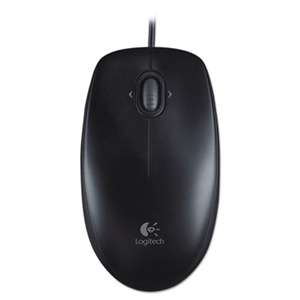 LOGITECH, INC. M100 Corded Optical Mouse, USB, Black