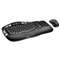 LOGITECH, INC. MK550 Wireless Desktop Set, Keyboard/Mouse, USB, Black