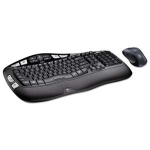 LOGITECH, INC. MK550 Wireless Desktop Set, Keyboard/Mouse, USB, Black