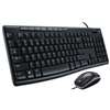 LOGITECH, INC. MK200 Media Combo, Keyboard/Mouse, Wired, USB, Black