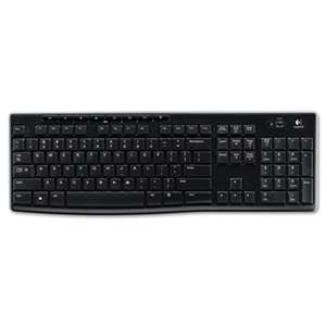 LOGITECH, INC. K270 Wireless Keyboard, USB Unifying Receiver, Black