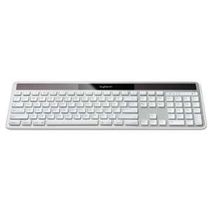 LOGITECH, INC. Wireless Solar Keyboard for Mac, Full Size, Silver